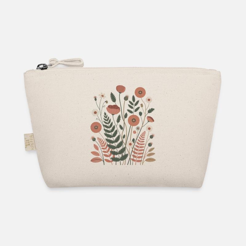 Boho Blumen – Blühende Harmonie Bio-Täschchen