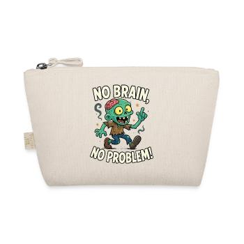 T-shirt zombie No Brain No Problem - Trousse biologique - nature - Devant