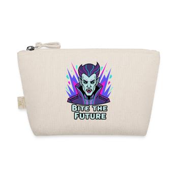 Bite the Future: Neon Vampire - Organic Pouch - nature - Front