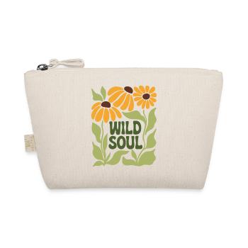 Wild Soul – Retro Floral Vibes - Organic Pouch - nature - Front