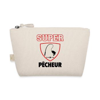 Super Fisherman, Vatertag, Weihnachten - Bio-Täschchen - Natur - Vorne