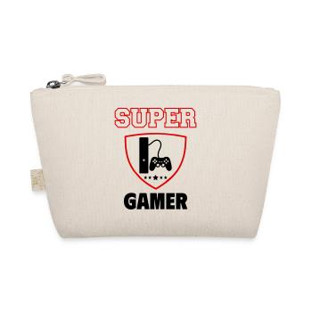Super gamer, fête des pères, noël - Trousse biologique - nature - Devant