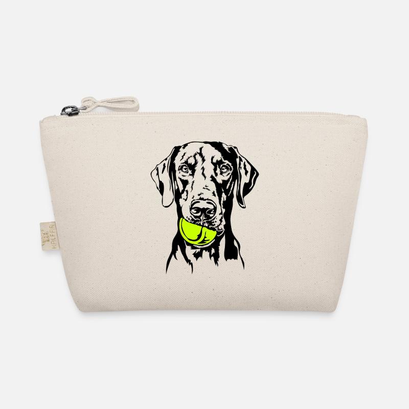 Dobermann Ball Balljunkie Hunde Wilsigns Bio-Täschchen
