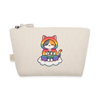 Rainbow Cat on a Cloud - Organic Pouch - nature - Front