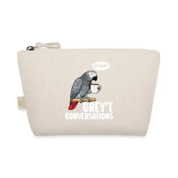 African Grey Parrot Bird Humor - Organic Pouch - nature - Front