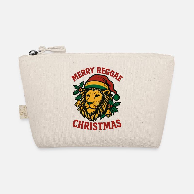 MERRY REGGAE CHRISTMAS Lion Rastafari Organic Pouch