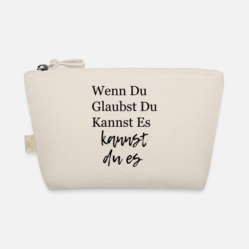 Believe in You - Strong Mindset Quote Gift Organic Pouch