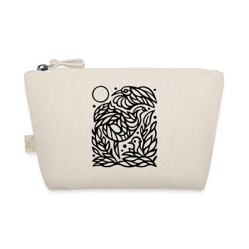 Oiseaux volants minimalistes Liberté Line Art Design - Trousse biologique - nature - Devant