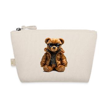 Cooler Bär im Parka - Bio-Täschchen - Natur - Vorne