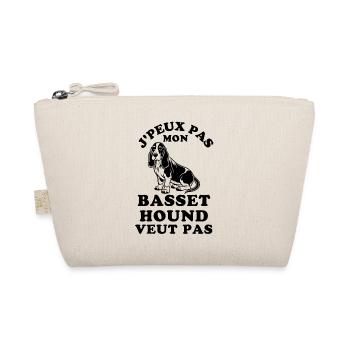 Basset hound purebred dog - Organic Pouch - nature - Front