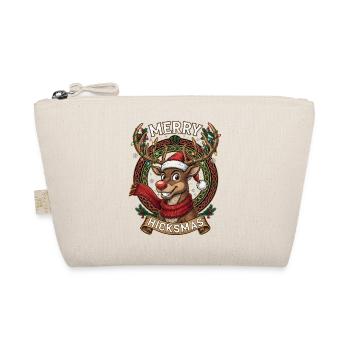 Rentier Rudolph Comic - Weihnachtsgeschenk - Bio-Täschchen - Natur - Vorne