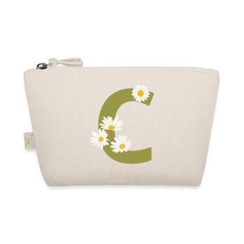 Buchstabe c grüne Gänseblümchen - Bio-Täschchen - Natur - Vorne