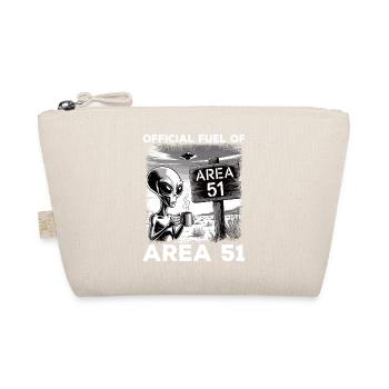 Funny Area 51 Alien UFO Coffee Lovers - Organic Pouch - nature - Front