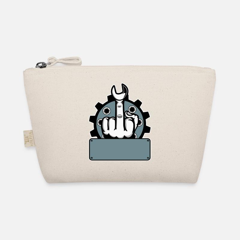 Doigt d’honneur Baise ton nom Tag rouge Trousse biologique