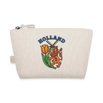 Holland Tulip windmill Emblem - Organic Pouch - nature - Front