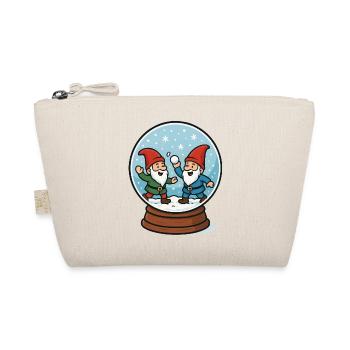 Dwarfs in a snow globe - Organic Pouch - nature - Front