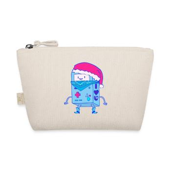 Kawaii Weihnachts-Roboter Santa Bot - Bio-Täschchen - Natur - Vorne