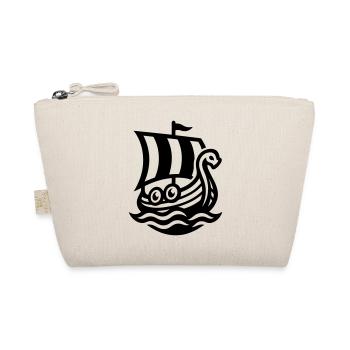Viking Ship Dragon Boat - Organic Pouch - nature - Front
