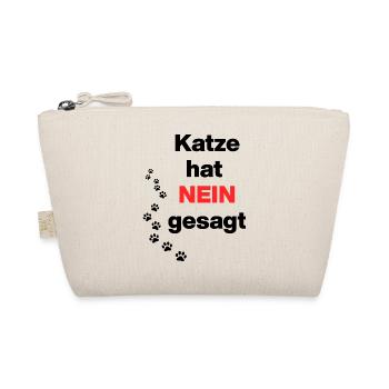 Cat said NO – Cat Attitude, Cat Love - Organic Pouch - nature - Front