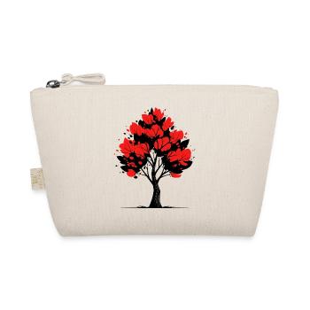 Red Blossom Tree – Nature & Art Design - Organic Pouch - nature - Front