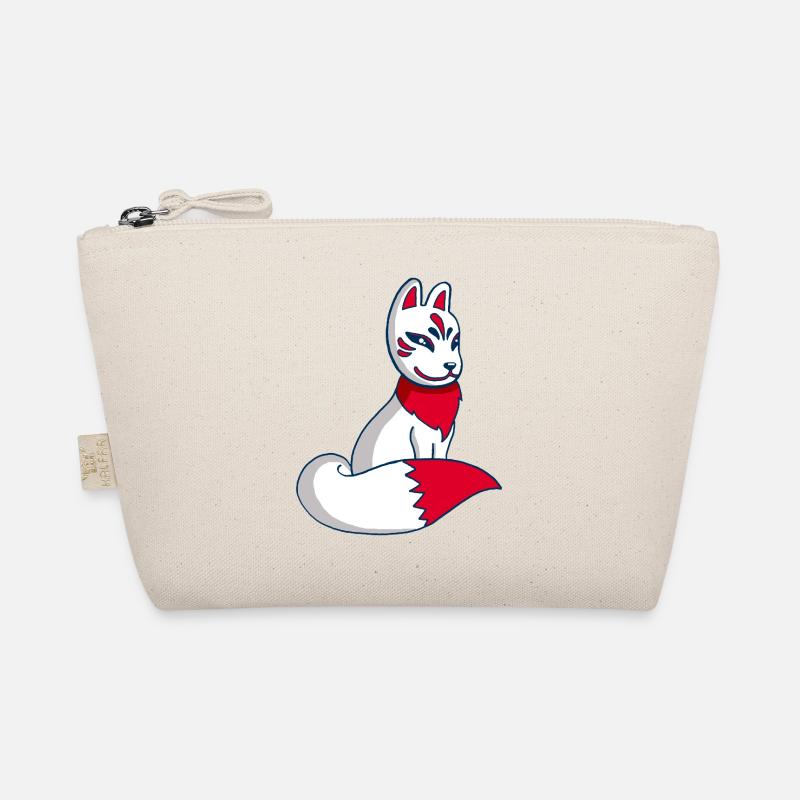 White and Red Fox Manga Bio-Täschchen