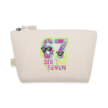 Kids Meme 67 Six Seven 6 7 Italian meme - Organic Pouch - nature - Front