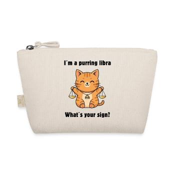 Zodiac sign Libra Cat – Cute Libra Zodiac - Organic Pouch - nature - Front
