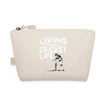 Funny Cricket Saying Vintage Cricket Game - Organic Pouch - nature - Front