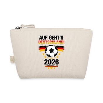 Let's go Germany – Football Fan Design 2026 - Organic Pouch - nature - Front