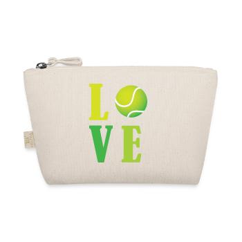 Ich liebe Tennis - Bio-Täschchen - Natur - Vorne