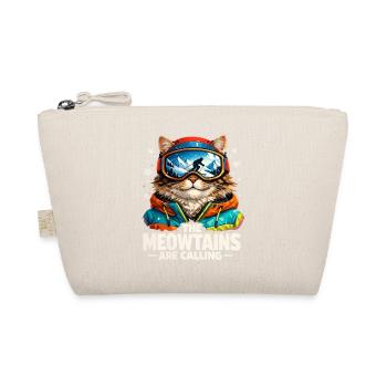 Snowboard Ski Geschenk Herren Damen Kinder Lustig - Bio-Täschchen - Natur - Vorne
