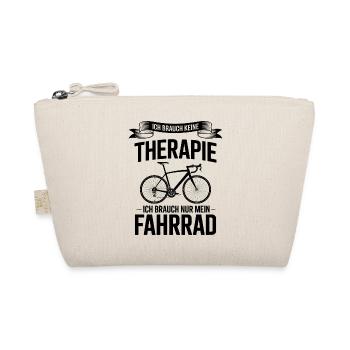 I don't need therapy, I need a bike - Organic Pouch - nature - Front