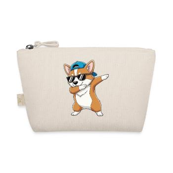 Dessin animé de lunettes de soleil Corgi à appliquer à la perfection - Trousse biologique - nature - Devant