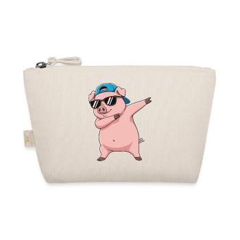 Dessin animé de lunettes de soleil en cochon à faire du dabing - Trousse biologique - nature - Devant