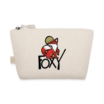 Crimson Fox with Gold Halo - Organic Pouch - nature - Front