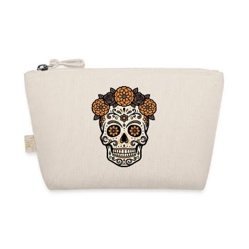 Vibrant DiaMuertos motif - Organic Pouch - nature - Front