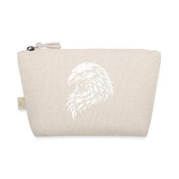 Eagle Tribal Eagle Head – Mystical Wild Animal Motif - Organic Pouch - nature - Front