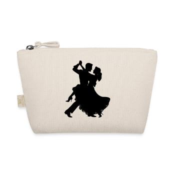 Silhouette du couple dansant | Motif de danse élégante - Trousse biologique - nature - Devant