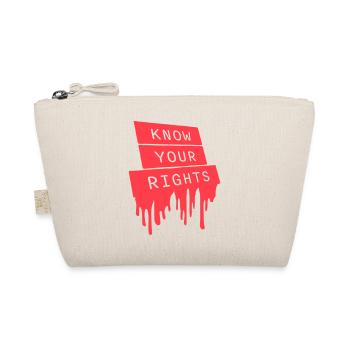 Know Your Rights Aktivismus Gerechtigkeit Freiheit - Bio-Täschchen - Natur - Vorne