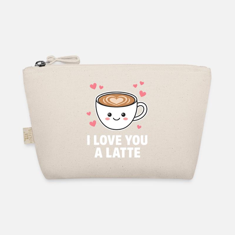 I Love You A Latte Style Café Mignon Trousse biologique
