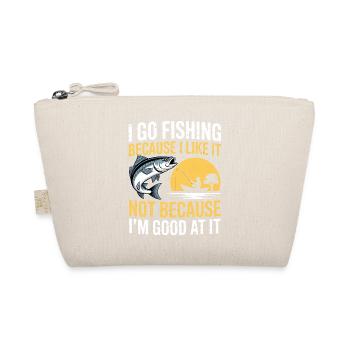 Go Fishing Quote Sunset Tee - Organic Pouch - nature - Front