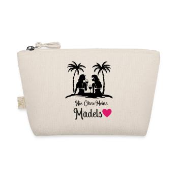 Jamais sans le cœur de mes filles - Trousse biologique - nature - Devant