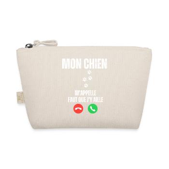 My dog calls me I have to go - Organic Pouch - nature - Front
