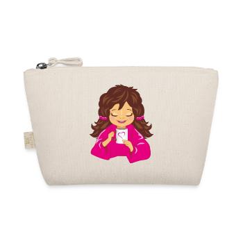 Smiling_girl_is_drinking_coffee - Trousse biologique - nature - Devant