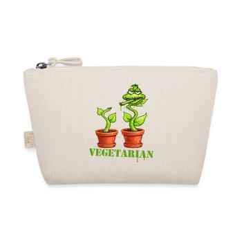 Vegetarian Carnivorous Plant Cartoon - Organic Pouch - nature - Front