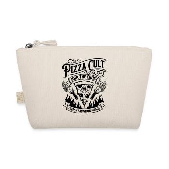 Pizza Cult Cheesy Salvation - Bio-Täschchen - Natur - Vorne