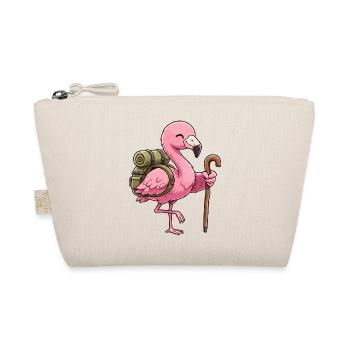 Niedliches Wandern Flamingo-Vogel-Trekkingkunst - Bio-Täschchen - Natur - Vorne