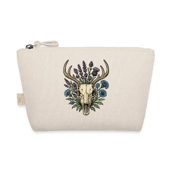Deer bones with flower wreath - Organic Pouch - nature - Front