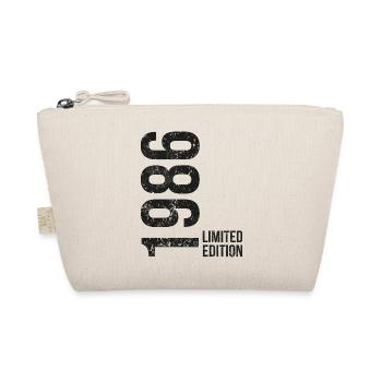40th Birthday Man Woman 40 Years Decoration 1986 - Organic Pouch - nature - Front