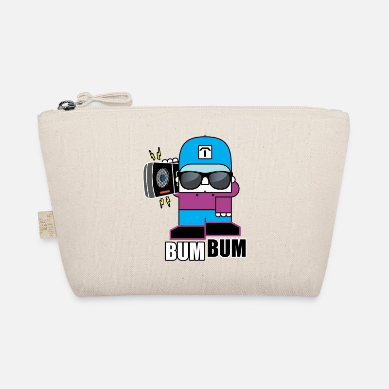 BoomBox Buddy Retro Tee Bio-Täschchen